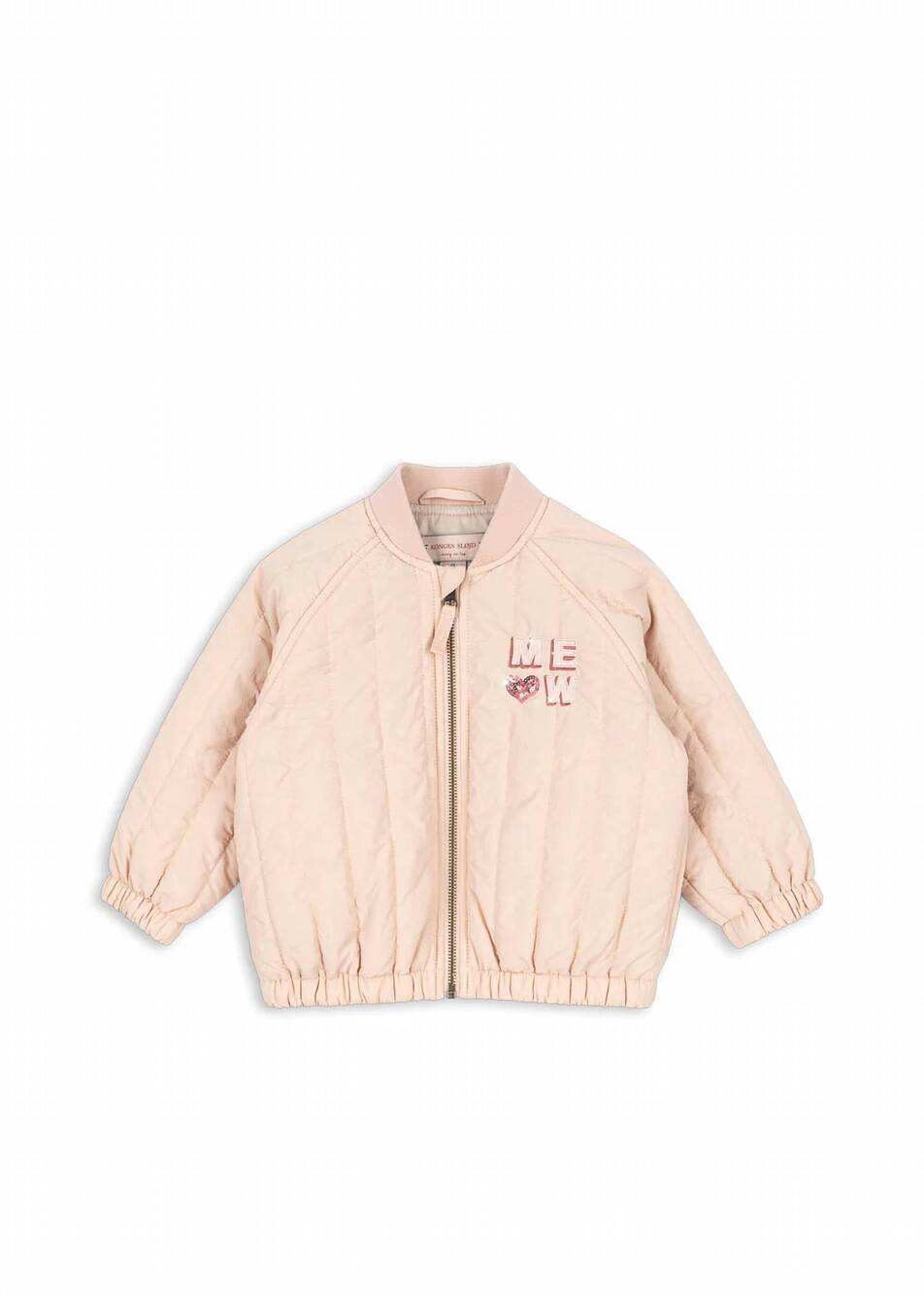 NEW KONGES SLØJD girls juno kitty bomber jacket in cameo rose